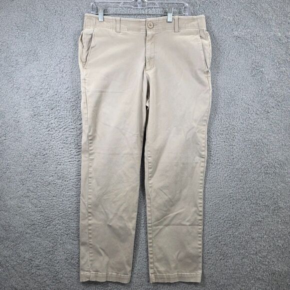 Dixxon D-Flex Pants Men's Khaki Relaxed Stretch Chino Size 34x30  *FLAWS - Picture 1 of 16
